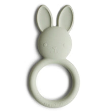 Mushie Bunny Rabbit Teething Ring Silicone Baby Teether Baby Toys Baby Gifts 3m+