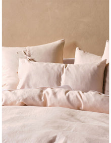 Washed Linen 48cm x 73cm Standard Linen Pillowcase Dusty Pink
