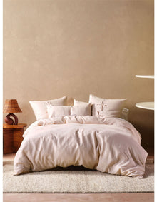 Washed Linen 48cm x 73cm Standard Linen Pillowcase Dusty Pink
