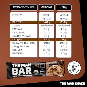 The Man Bar Chunky Choc 50g