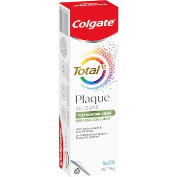 Colgate Plaque Release Toothpaste Total Reviving Cool Mint 95g
