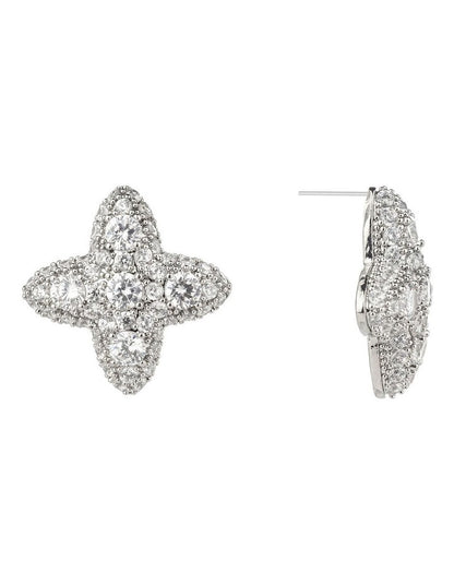 GJED020M Star Stud Earrings in Silver