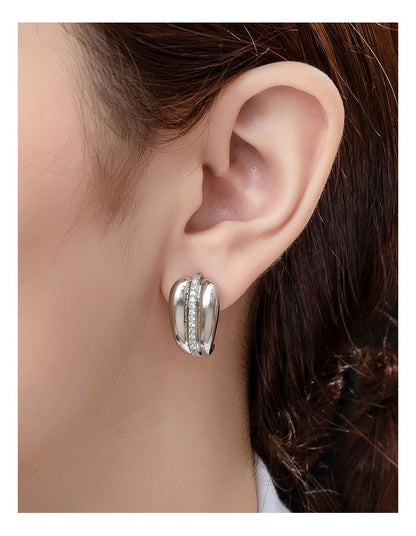 GJED040M Thick hoops in Rhodium