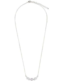 Fine Chain CZ Necklace in Silver