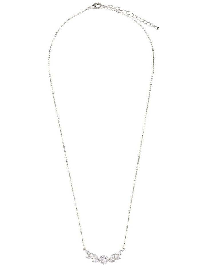 Fine Chain CZ Necklace in Silver