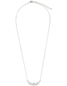 Fine Chain CZ Necklace in Silver