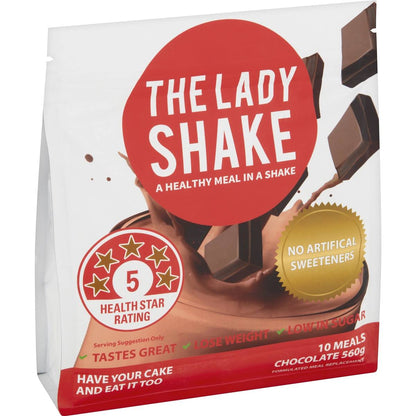 The Lady Shake Diet High Protein Low Sugar Chocolate Meal Replacement 560g