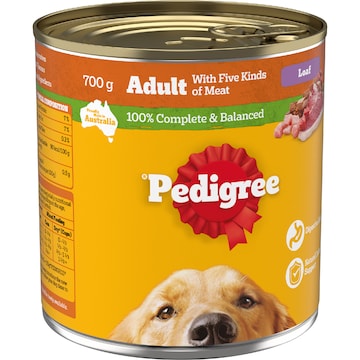Pedigree 5 Meats Wet Dog Food 700g