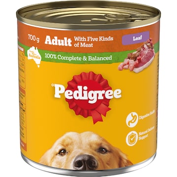 Pedigree 5 Meats Wet Dog Food 700g