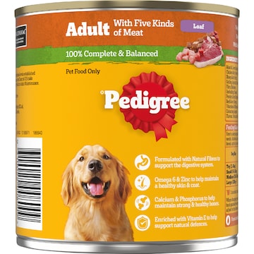 Pedigree 5 Meats Wet Dog Food 700g