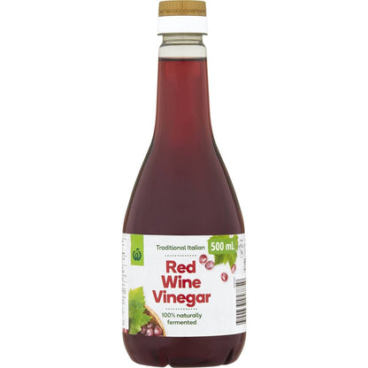 Woolworths Vinegar Red Wine 500ml