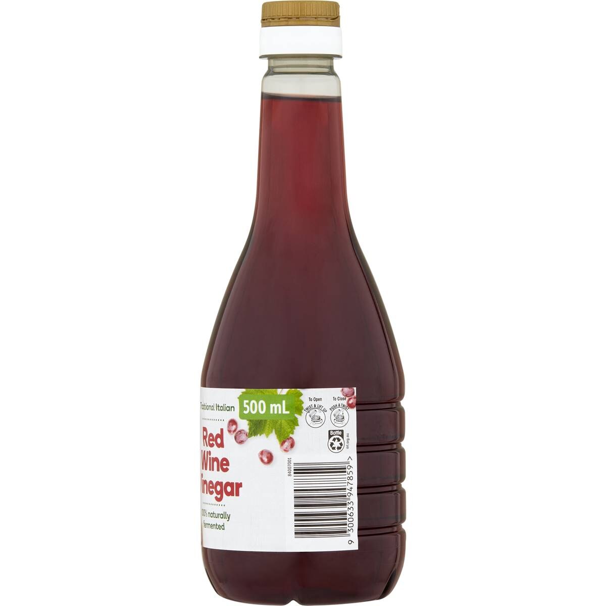 Woolworths Vinegar Red Wine 500ml