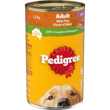 Pedigree Adult Wet Dog Food with Five Kinds of Meat Loaf Can 1.2kg