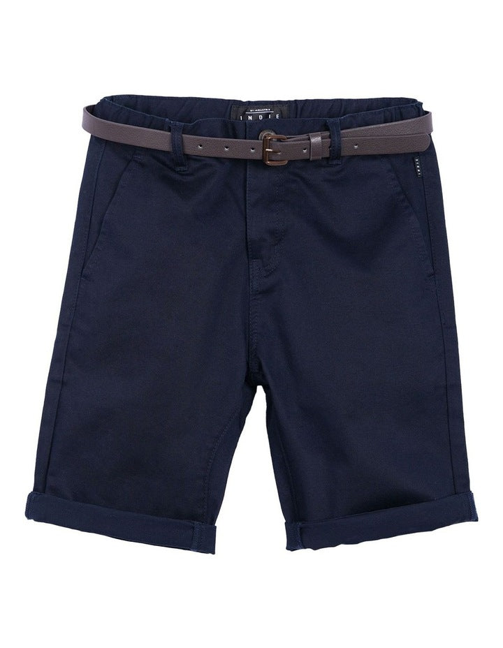 Cuba Chino Short in Deep Navy (000-2 Years)