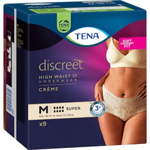 TENA Incontinence Pants Discreet Women High Waist Creme Size M 9 pack