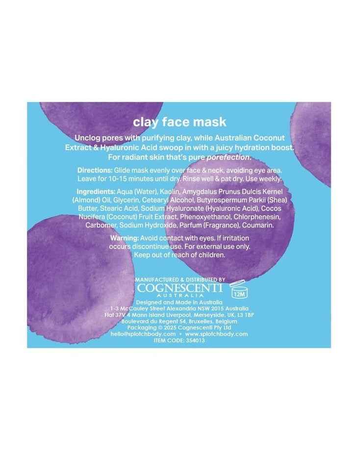 Clearly Radiant Coconut and Hyaluronic Clay Face Mask 200g