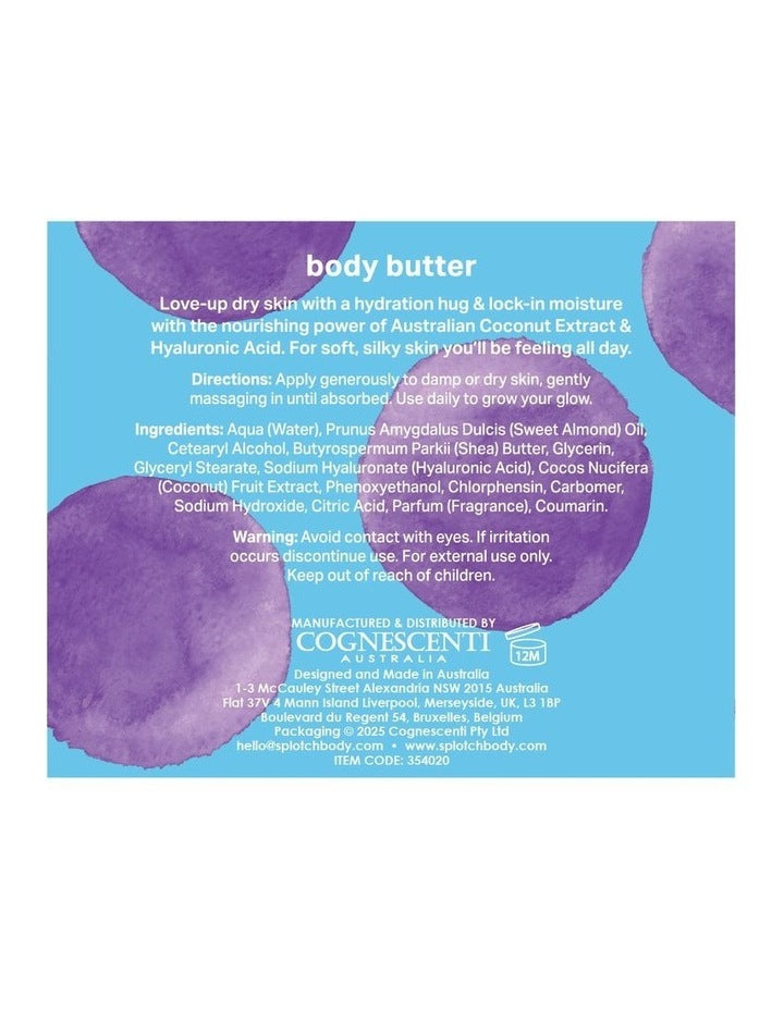 Coconut and Hyaluronic Butter Me Up Body Butter 200g