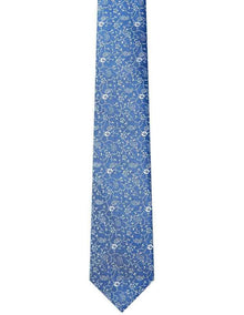 Floral Tie in Blue