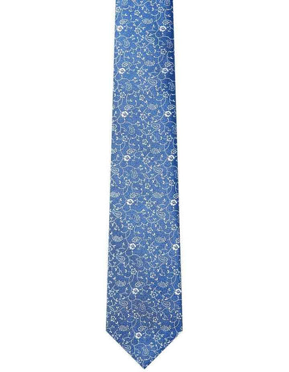 Floral Tie in Blue