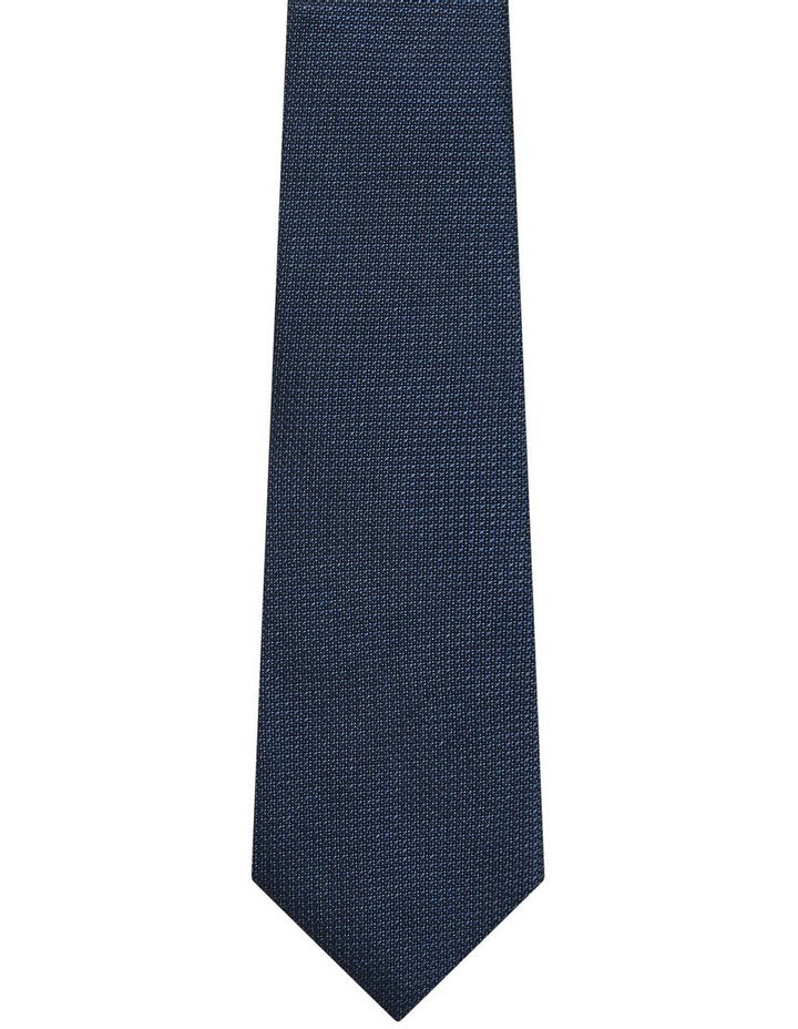 Silk Texture Tie in Navy