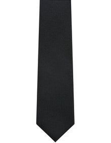Silk Texture Tie in Black