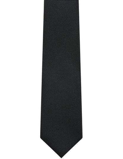 Silk Texture Tie in Black
