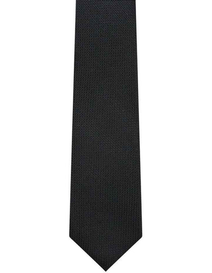 Silk Texture Tie in Black
