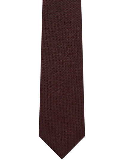 Silk Texture Tie in Burgundy