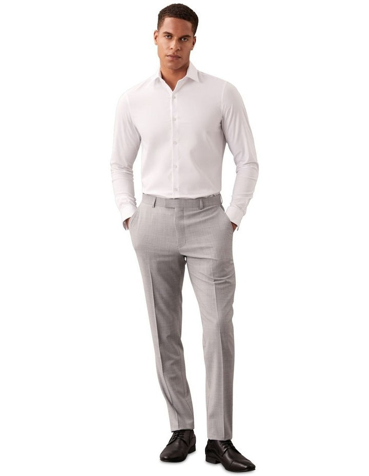 X-Slim Bi Stretch Twill Suit Pant in Grey