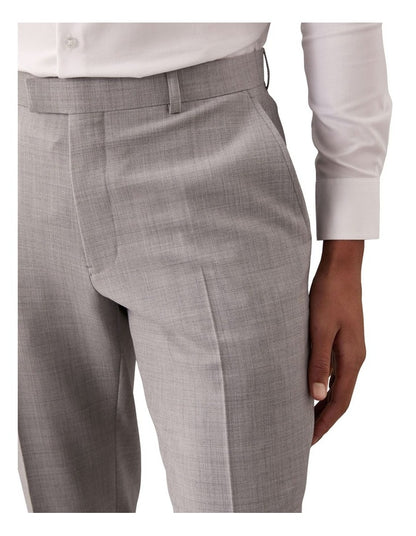 X-Slim Bi Stretch Twill Suit Pant in Grey