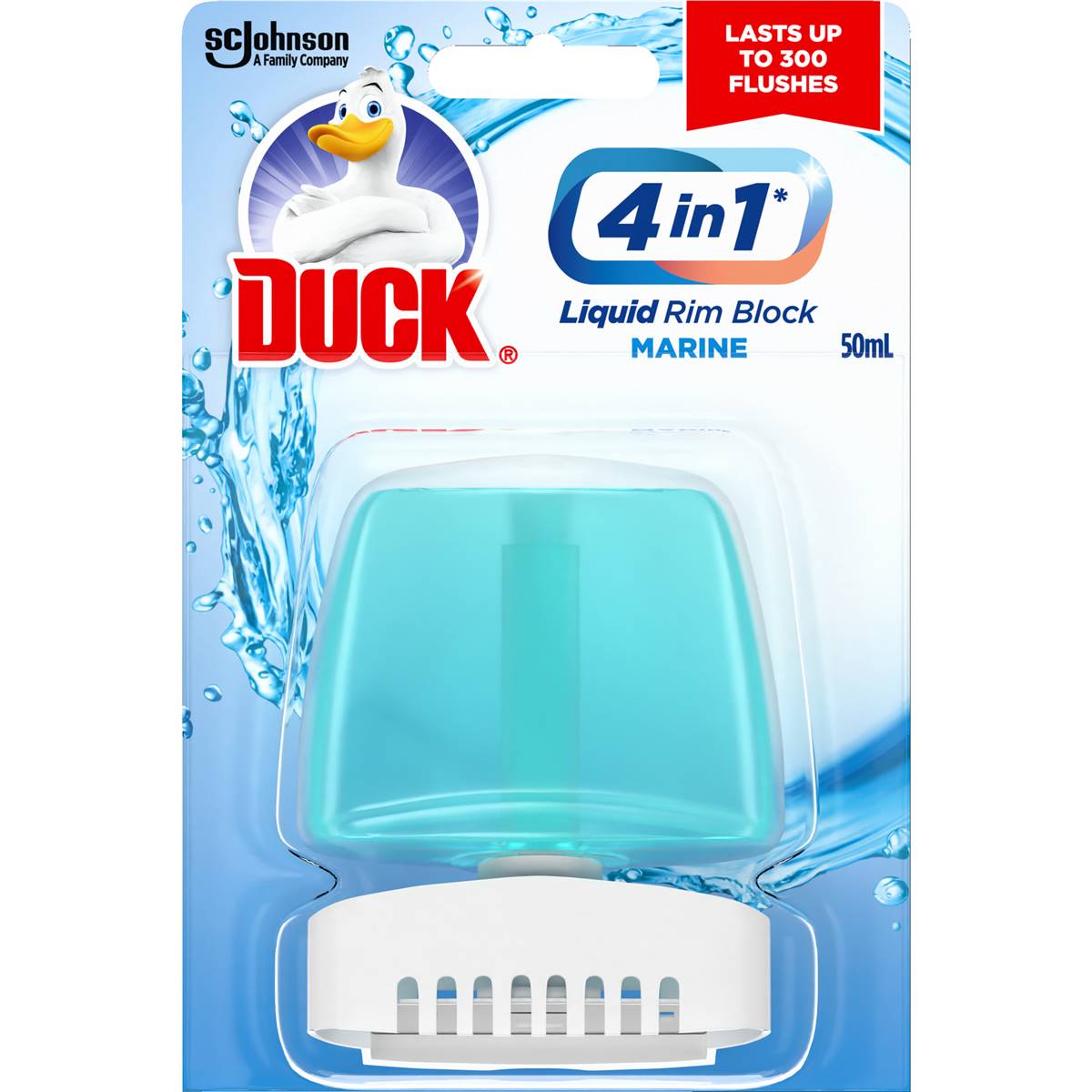 Duck Liquid Rim Block Toilet Cleaner Marine 50ml