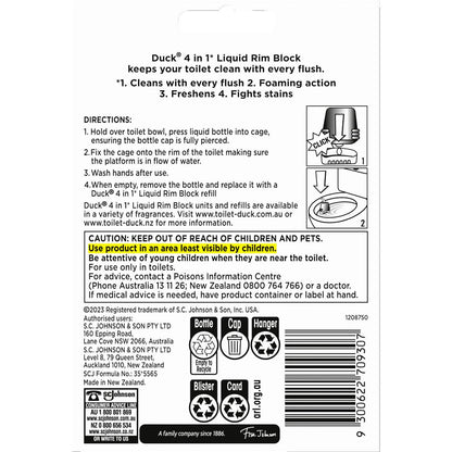Duck Liquid Rim Block Toilet Cleaner Marine 50ml