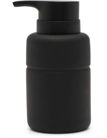 Black Soft Touch 16cm Ceramic Soap Dispenser Black