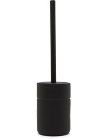 Soft Touch Ceramic Toilet Brush Holder Black