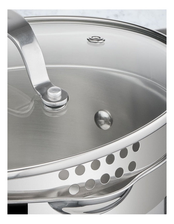 Cook Smart Induction Stainless Steel Uncoated Set 5 Pack in Silver