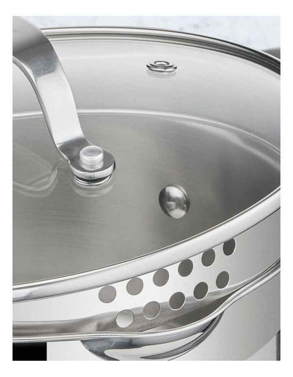 Cook Smart Induction Stainless Steel Uncoated Set 5 Pack in Silver