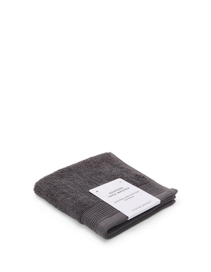 Ashford Australian Cotton 30cm x 30cm Face Washer Charcoal