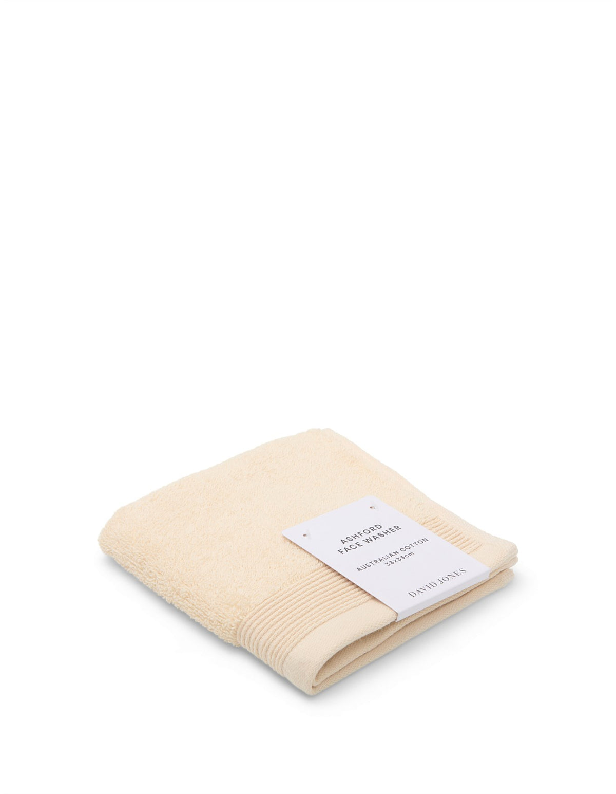 Ashford Australian Cotton 20cm x 34cm Face Washer Cream