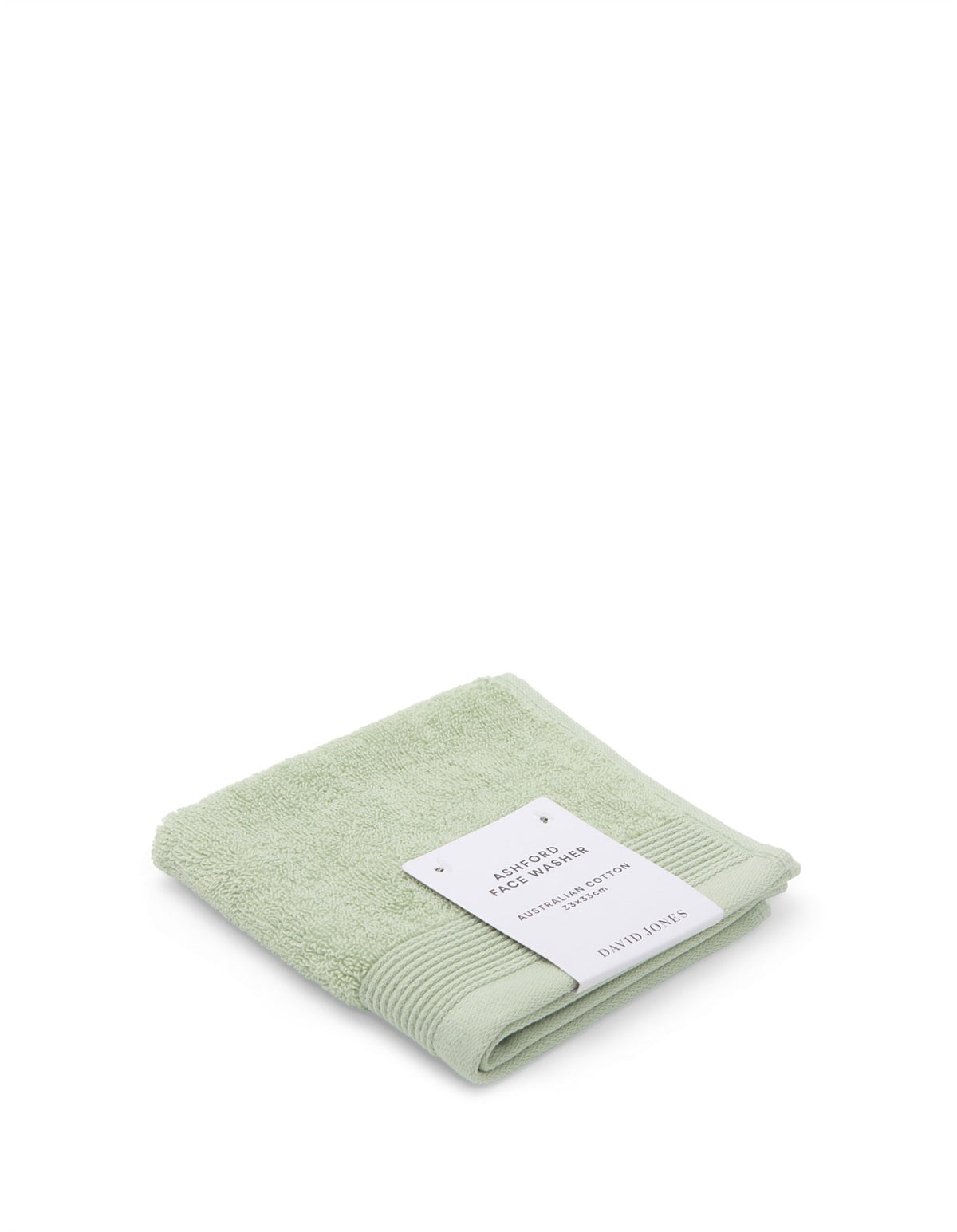 Ashford Australian Cotton 20cm x 34cm Face Washer Green