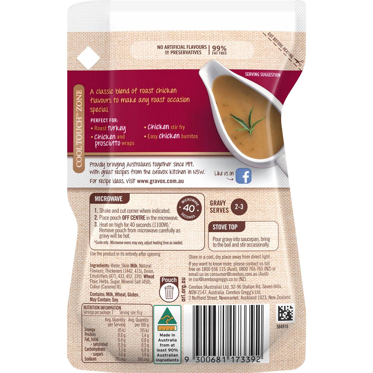 Gravox Roast Chicken With Herbs Liquid Gravy Pouch 165g