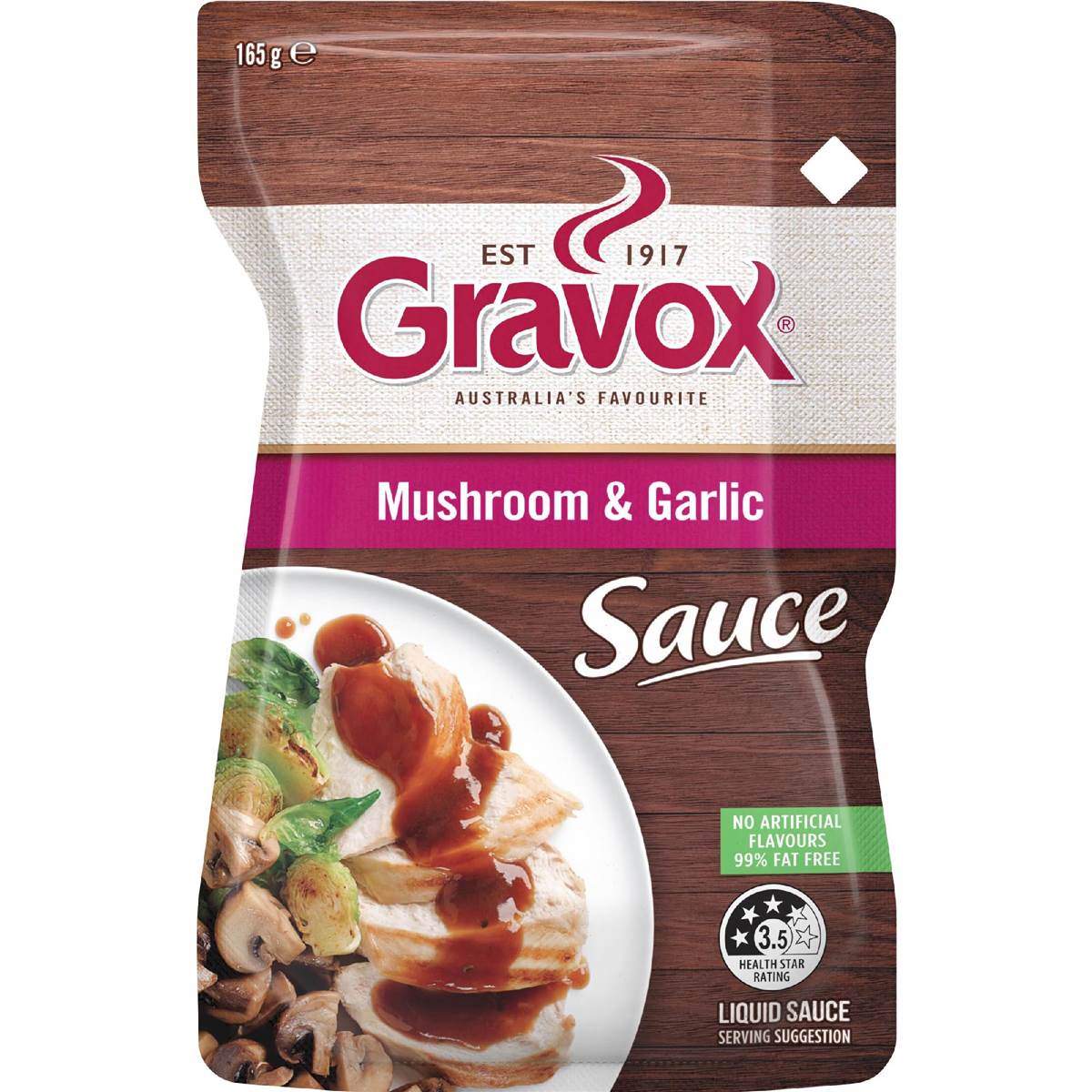 Gravox Mushroom & Garlic Sauce Liquid Pouch 165g