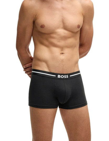 Bold Cotton Stretch Trunks 3 Pack in Black