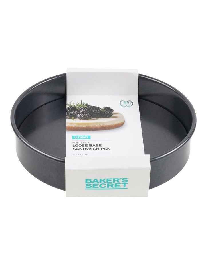 Ultimate Non-Stick Loose Base Round Sandwich Pan 20.5cm in Black