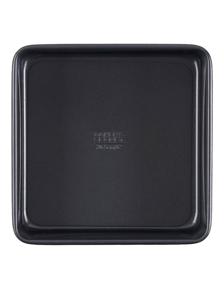 Ultimate Non-Stick Loose Base Square Cake Pan 20.5cm in Black