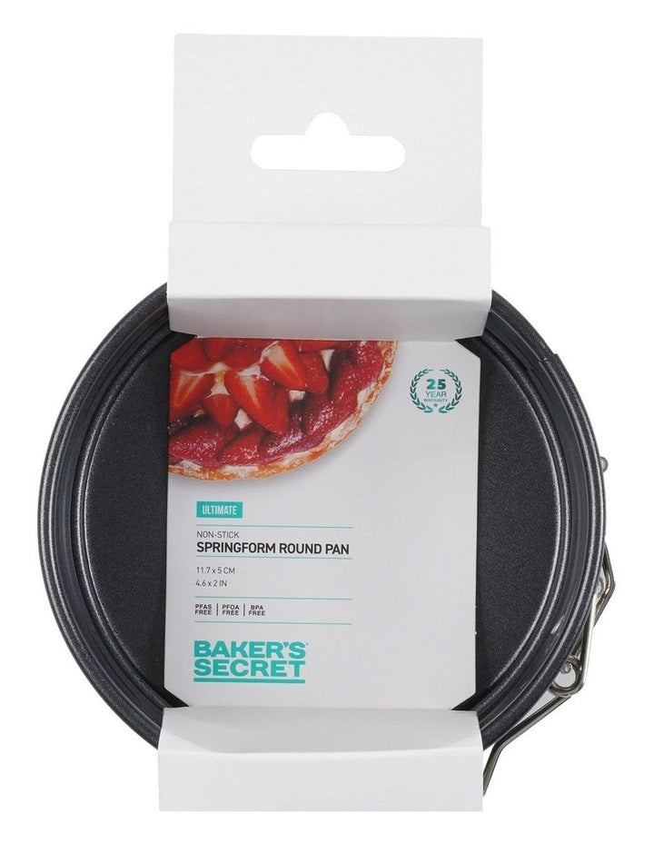 Ultimate Non-Stick Springform Round Cake Pan 11.5cm in Black