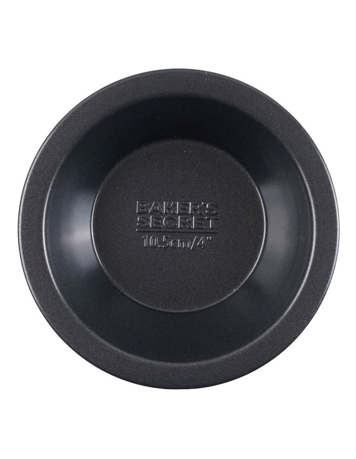 Ultimate Non-Stick Individual Round Pie Dish 10.5cm in Black