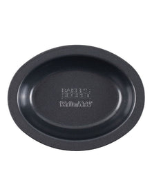 Ultimate Non-Stick Individual Oval Pie Dish 13.5x10cm in Black