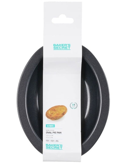 Ultimate Non-Stick Individual Oval Pie Dish 13.5x10cm in Black