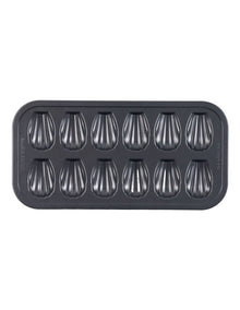 Ultimate Non-Stick 12 Cup Madeleine Pan 44.5x22.7cm in Black