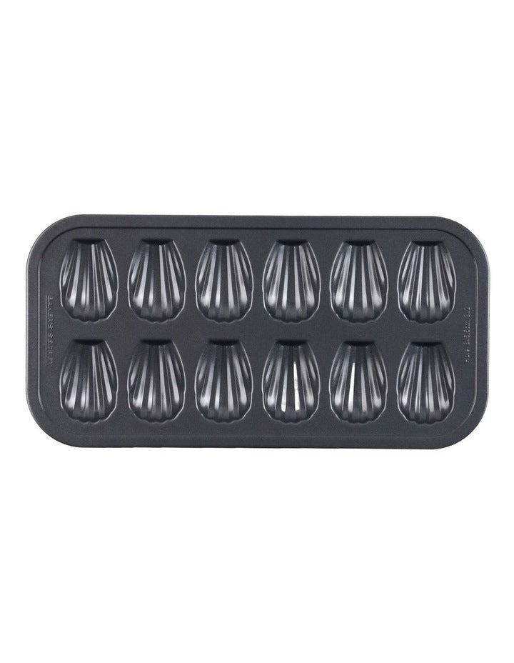 Ultimate Non-Stick 12 Cup Madeleine Pan 44.5x22.7cm in Black